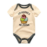 I’m Having a Meltdown Cute Funny Ice Cream Unisex Baby Bodysuit Sweet Baby Shower Gift for Ice Cream Lovers